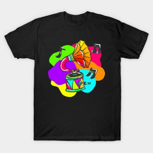 Neon Hippy 80s 90s Costume Retro Vintage T-Shirt